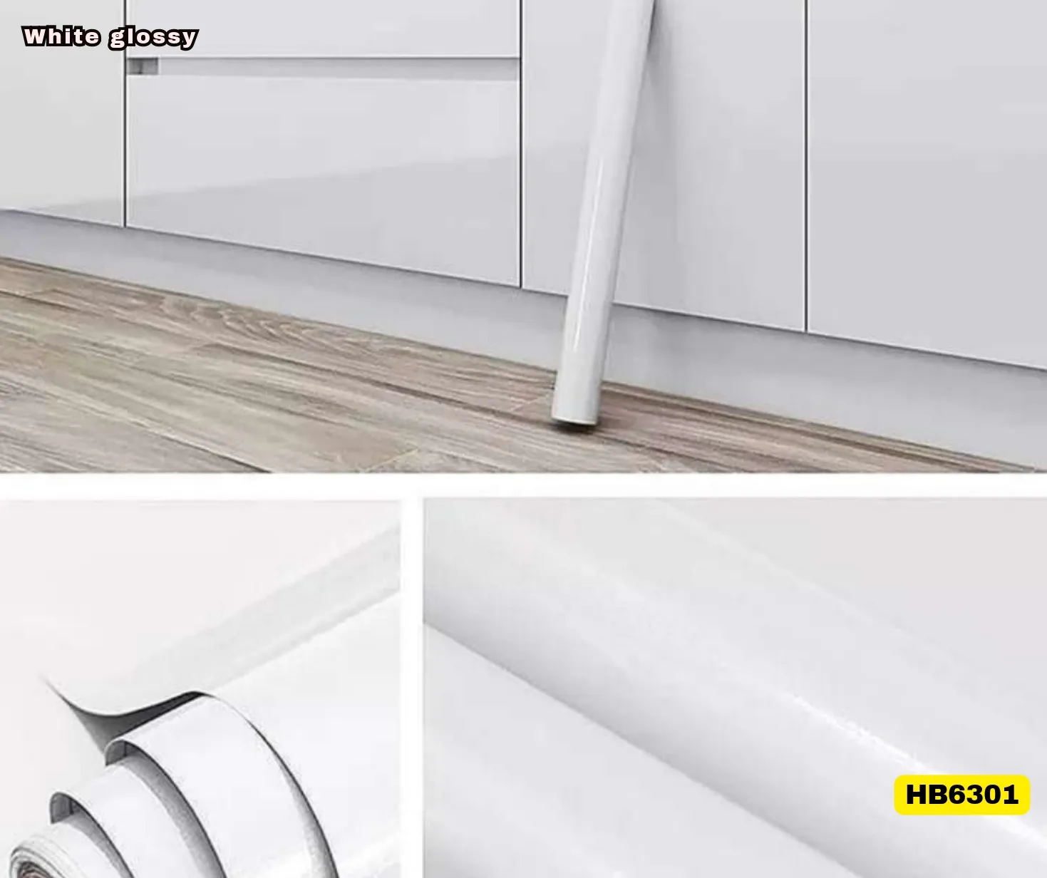 White Glossy Contact Paper