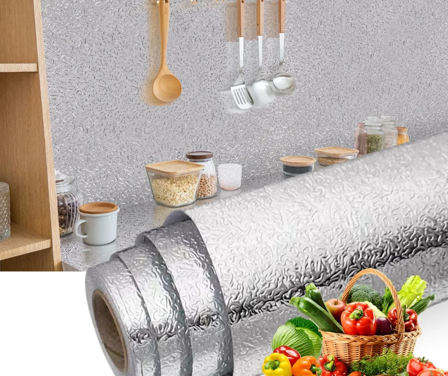 Silver Aluminum Contact Paper